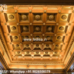 Wooden Classic Ceiling Design Simple Forsling Design No-10528
