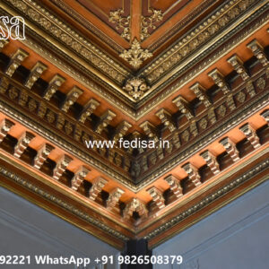 Wooden Classic Ceiling Design Pop Design For Balcony Roof No-10538