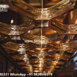 Wooden Classic Ceiling Design Pop Ceiling Flower Design No-10541