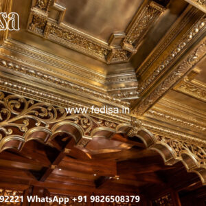 Wooden Classic Ceiling Design Pop Ceiling Design Color No-10547