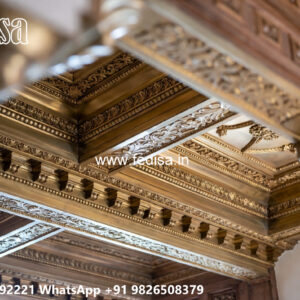 Wooden Classic Ceiling Design Down Ceiling Design Latest No-10556