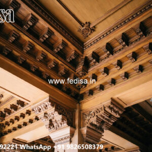 Wooden Classic Ceiling Design Modern Pop Plus Minus Design For Porch No-10557