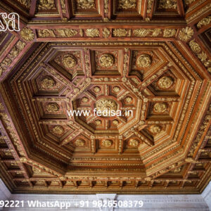 Wooden Classic Ceiling Design Pop Ceiling Design Latest No-10558