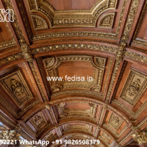 Wooden Classic Ceiling Design Puja Room False Ceiling Design No-10580