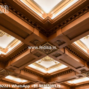 Wooden Classic Ceiling Design New Pop Design Hall No-10585