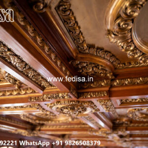 Wooden Classic Ceiling Design Kitchen Pop Design Simple No-10590