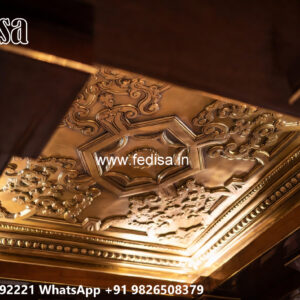 Wooden Classic Ceiling Design Pop Small Design No-10594