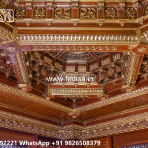 Wooden Classic Ceiling Design Pop Hall Design 2026 No-10603