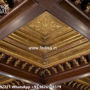 Wooden Classic Ceiling Design Pop Ki New Design No-10607