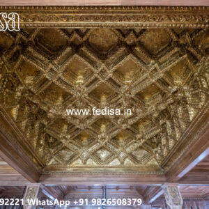 Wooden Classic Ceiling Design Fiber Pop Design No-10612
