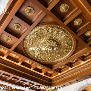 Wooden Classic Ceiling Design Interior False Ceiling Design No-10615