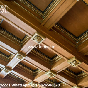 Wooden Classic Ceiling Design Pop Ceiling Flower Design Price No-10616