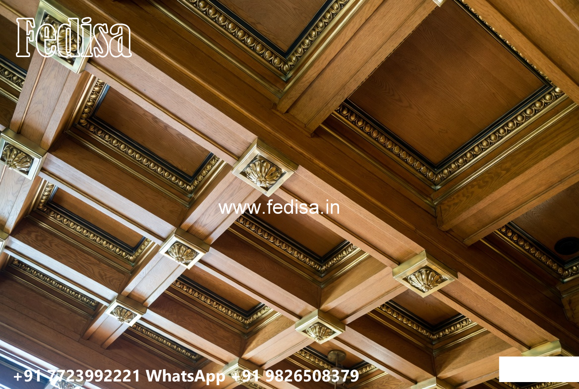 Wooden Classic Ceiling Design Pop Ceiling Flower Design Price No-10616