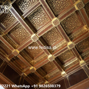 Wooden Classic Ceiling Design Design Of Pop In Hall No-10627