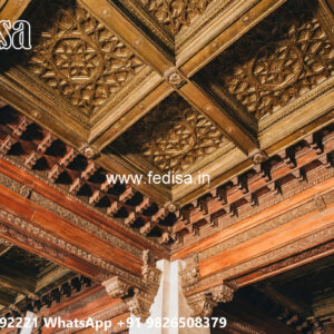 Wooden Classic Ceiling Design Pop Design Simple For Hall No-10643