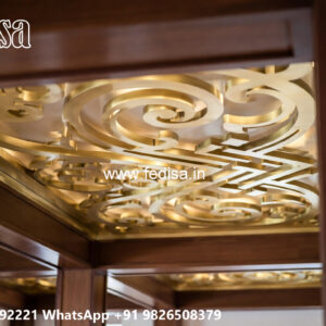 Wooden Classic Ceiling Design Plus Minus Pop Design For Lobby Roof No-10667