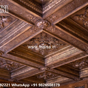 Wooden Classic Ceiling Design Pop Plain Design No-10675
