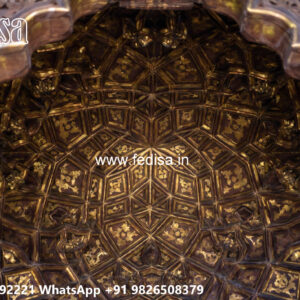 Wooden Classic Ceiling Design Washroom Pop Design No-10679