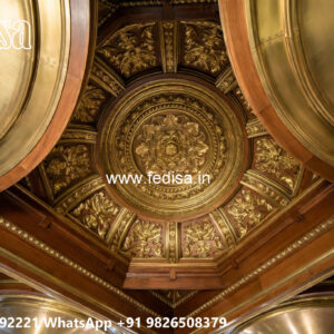 Wooden Classic Ceiling Design Pop Ceiling Bedroom No-10680