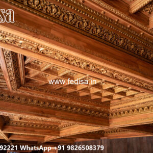 Wooden Classic Ceiling Design Chhath Ke Pop Ke Design No-10682
