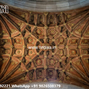 Wooden Classic Ceiling Design Color Pop Design No-10685