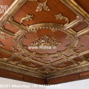 Wooden Classic Ceiling Design Small Hall Ceiling Design No-10687