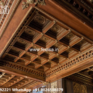 Wooden Classic Ceiling Design Pop Door Arch Design No-10696