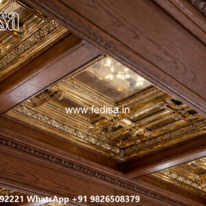 Wooden Classic Ceiling Design Pop Design Normal No-10721