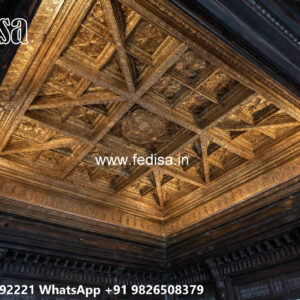Wooden Classic Ceiling Design Pop Punning Design No-10750