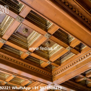 Wooden Classic Ceiling Design Pop Ka Minus Plus Design No-10756