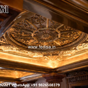 Wooden Classic Ceiling Design Pop Hall Ceiling Design 2026 No-10757