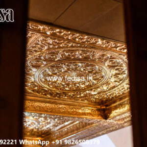 Wooden Classic Ceiling Design Simple False Ceiling Design For Small Hall No-10764