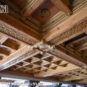Wooden Classic Ceiling Design Plus Minus Design For Hall No-10768