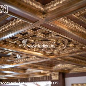 Wooden Classic Ceiling Design Plus Pop Design No-10769