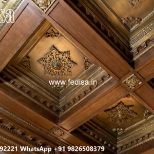 Wooden Classic Ceiling Design Pop Four Ceiling Design No-10773