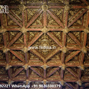 Wooden Classic Ceiling Design Best Fall Ceiling Design No-10793