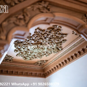 Wooden Classic Ceiling Design Ceiling Design Work No-10796