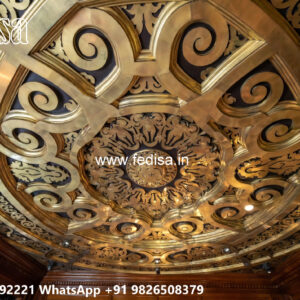 Wooden Classic Ceiling Design Sitout Ceiling Design No-10799