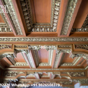 Wooden Classic Ceiling Design Pop All Design No-10802