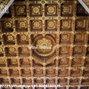 Wooden Classic Ceiling Design Pop Jhumar Design No-10814