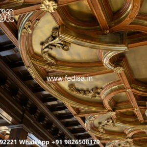 Wooden Classic Ceiling Design Pop Hall Design 2026 No-10815