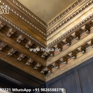 Wooden Classic Ceiling Design New Model Pop Design No-10818