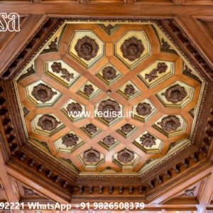 Wooden Classic Ceiling Design Pop Latest Design 2026 No-10826