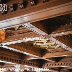 Wooden Classic Ceiling Design Pop Design Room New 2026 No-10830
