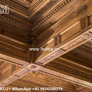 Wooden Classic Ceiling Design Pop False Ceiling Ke Design No-10838