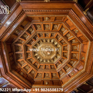 Wooden Classic Ceiling Design Cement Ceiling Design For Bedroom No-10840