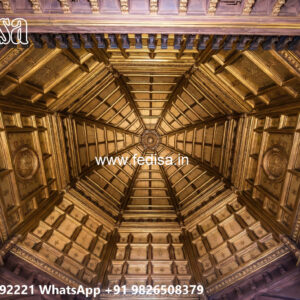 Wooden Classic Ceiling Design Pop Design For Shop Roof No-10849