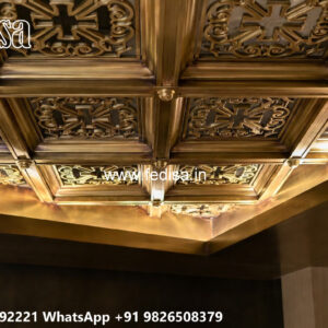 Wooden Classic Ceiling Design Pop Design Plus Minus For Kitchen No-10851