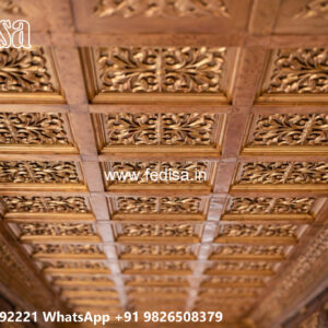 Wooden Classic Ceiling Design Rectangle Ceiling Design No-10853