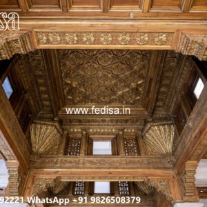 Wooden Classic Ceiling Design Pop Design Latest 2026 No-10856